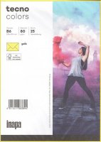 Briefumschlag DIN B6 25er gelb