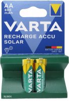 Recharge Accu AA Solar 800mAh 2er