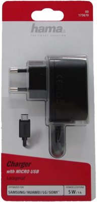 Ladegerät 5 W 1 A mit Micro USB